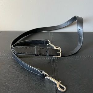 Coach black leather crossbody handle